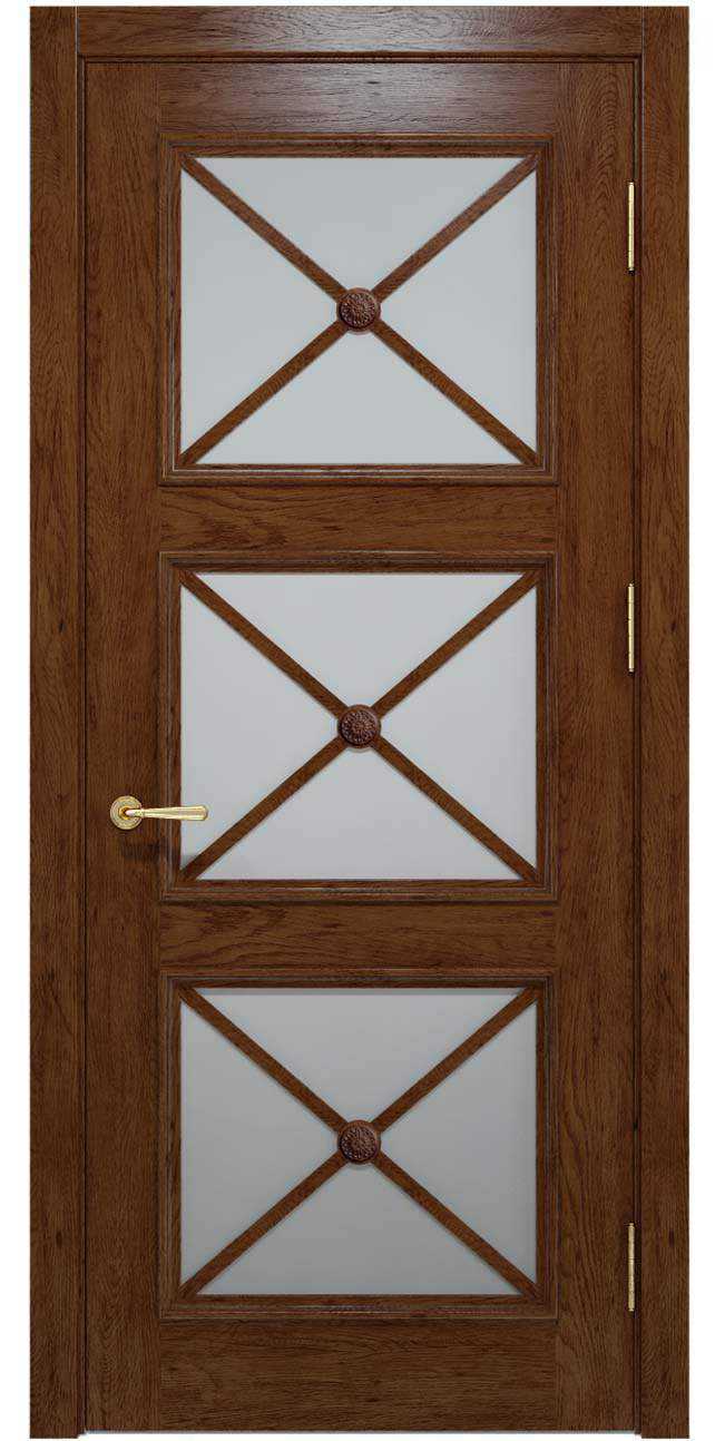 Міжкімнатні двері Cross C 022 SO1 Карамельний від ТМ «Status Doors» 