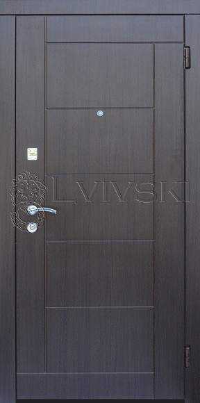 LV 107 серія «Optima plus» двері вхідні від ТМ «Lvivski» (Україна).