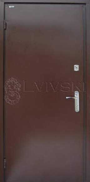 Вхідні металеві двері ТМ «Lvivski» серія «Technik» Тип-1