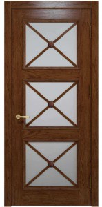 Міжкімнатні двері Cross C 022 SO1 Шоколадний від ТМ «Status Doors»